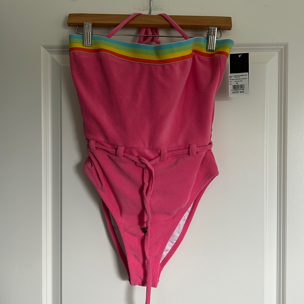 JUICY COUTURE ONE PIECE SWIMWEAR SWIMSUIT SIZE M MSRP $88.00 NWT